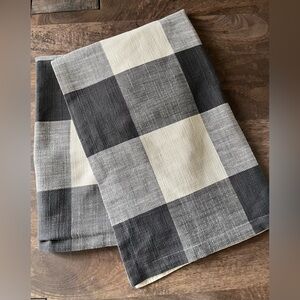 Pottery Barn Buffalo Check Euro Shams Charcoal Set of 2